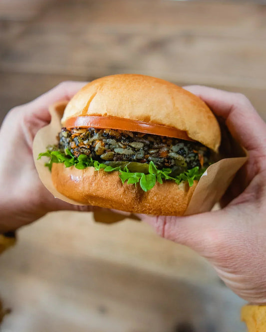 Seaweed rice burger - Lofoten Seaweed