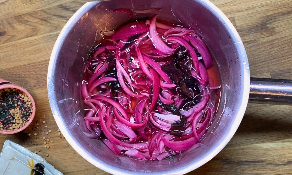Syltet løk med dulse (søl)