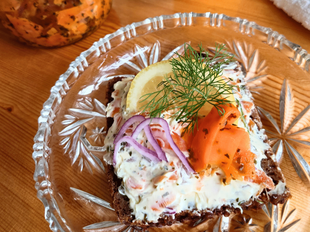 Plant-based smoked salmon