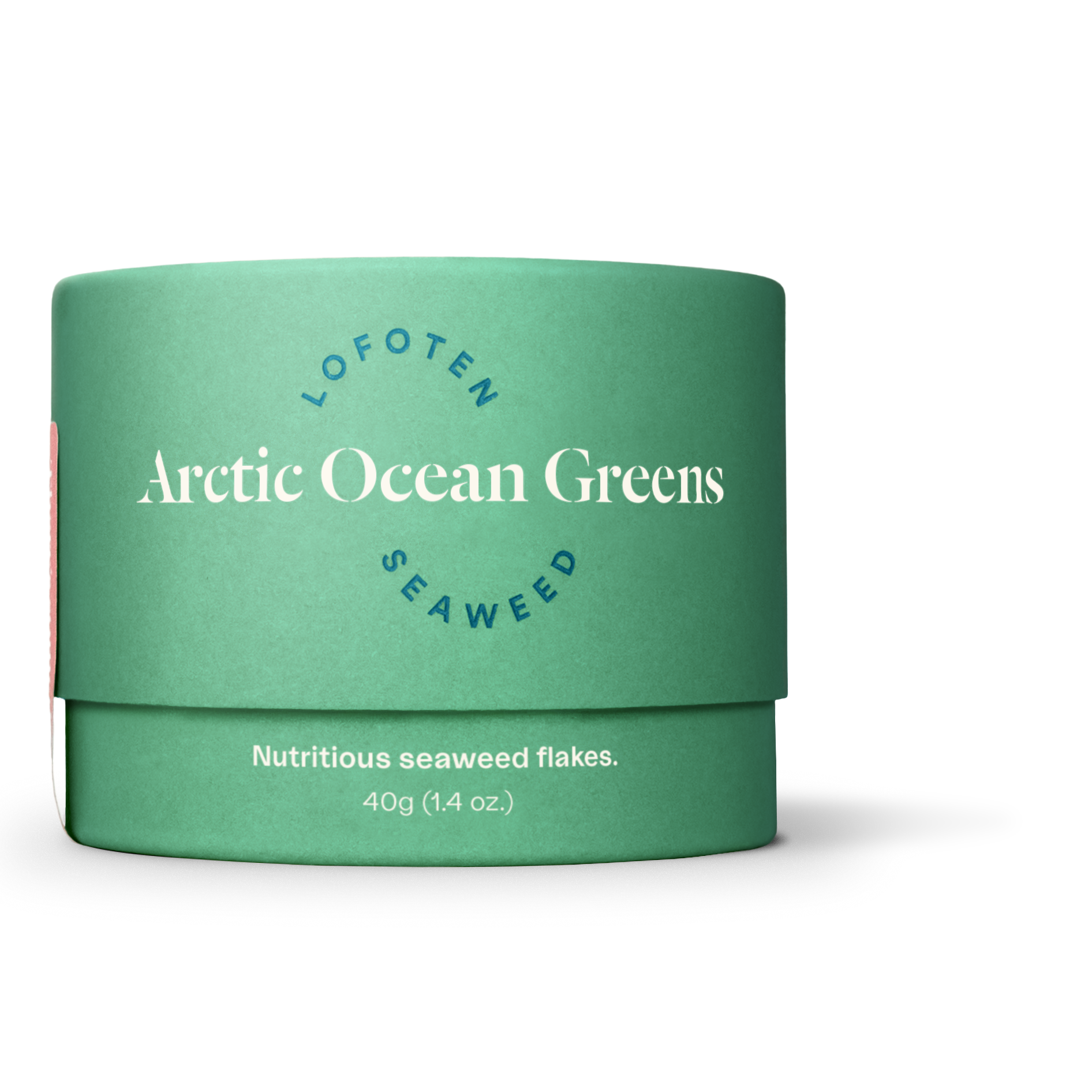 Green container of Arctic Ocean Greens seaweed